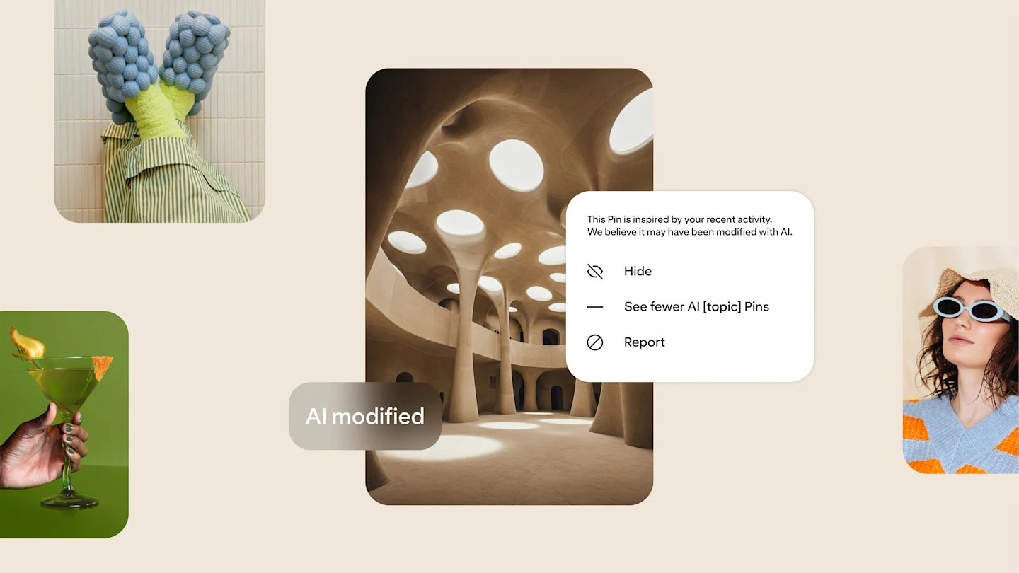 Pinterest afegeix etiquetes al contingut generat per IA
