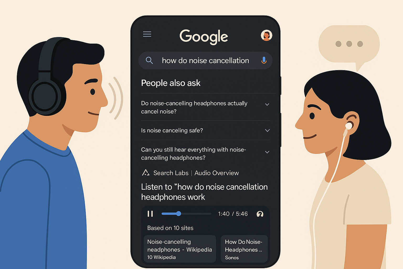 Google prova resums en àudio amb IA per a les seves cerques