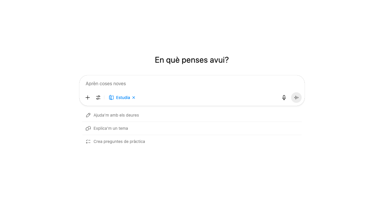 ChatGPT presenta el mode estudi