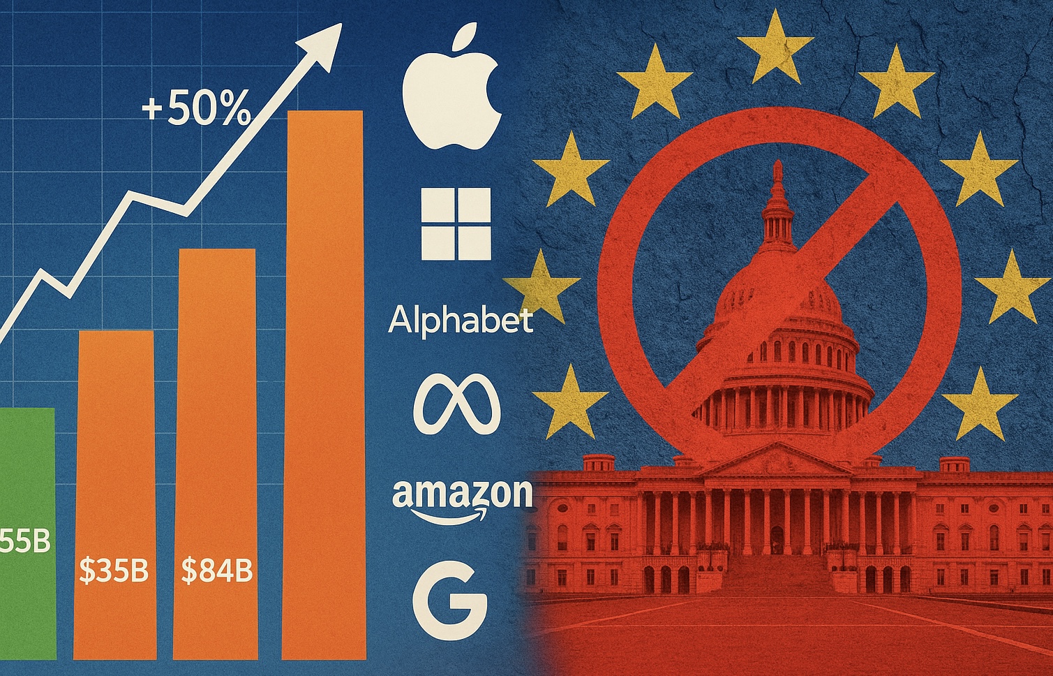 Washington reforça les Big Tech en el seu pols contra la regulació digital europea