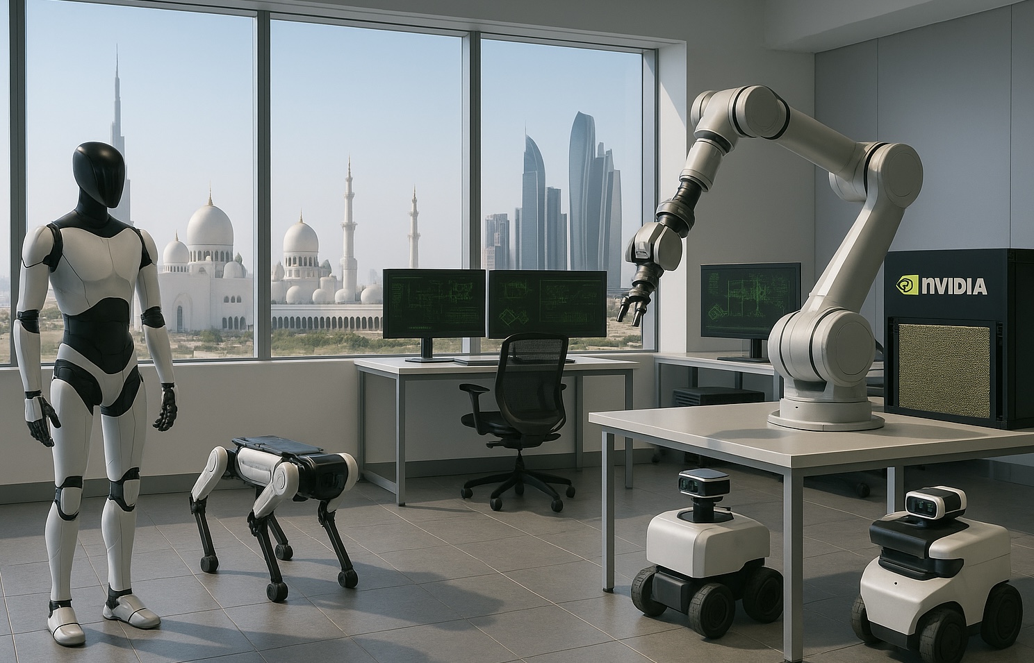 Abu Dhabi i Nvidia obren centre d’IA i robòtica a Orient Mitjà