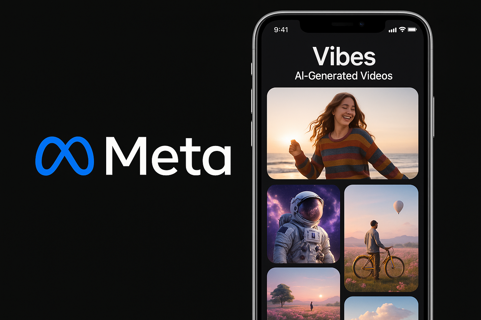 Meta presenta “Vibes”, la seva nova plataforma de vídeos generats per IA