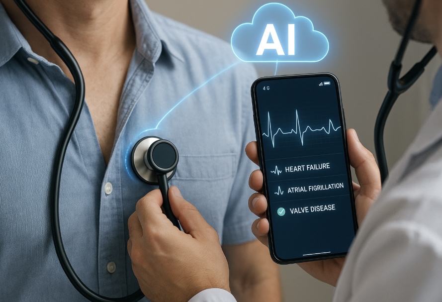 Un estetoscopi amb intel·ligència artificial revoluciona el diagnòstic cardíac en només 15 segons