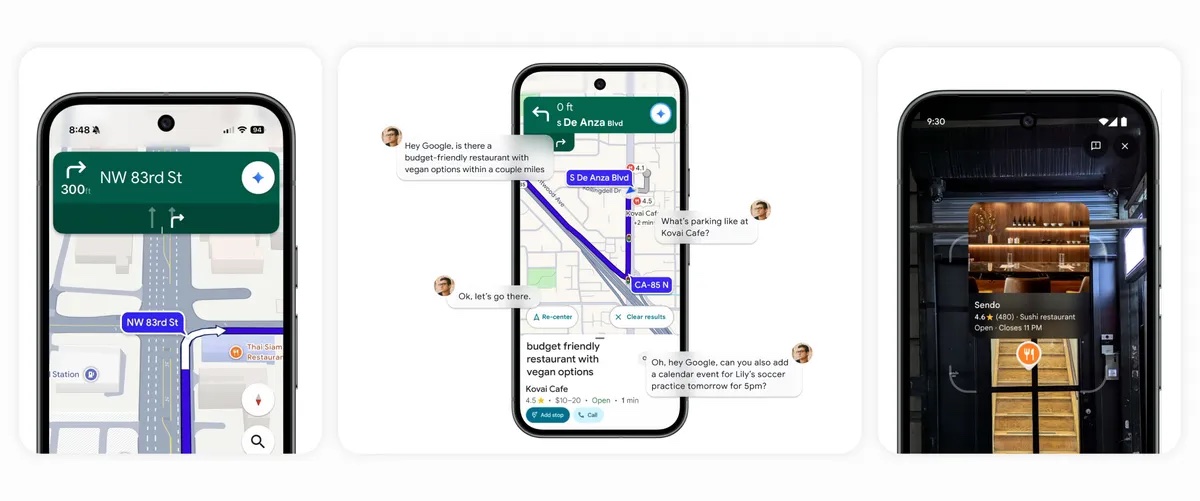 Google Maps integra Gemini com a guia conversacional