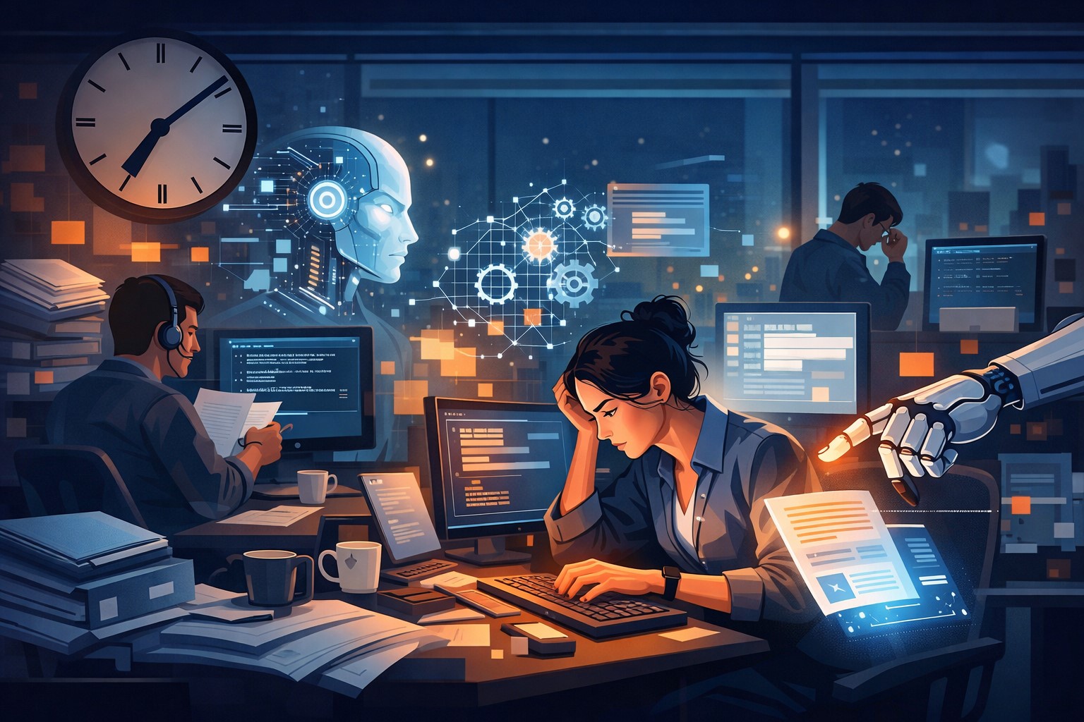 La intel·ligència artificial no redueix la feina: la intensifica i redefineix la jornada