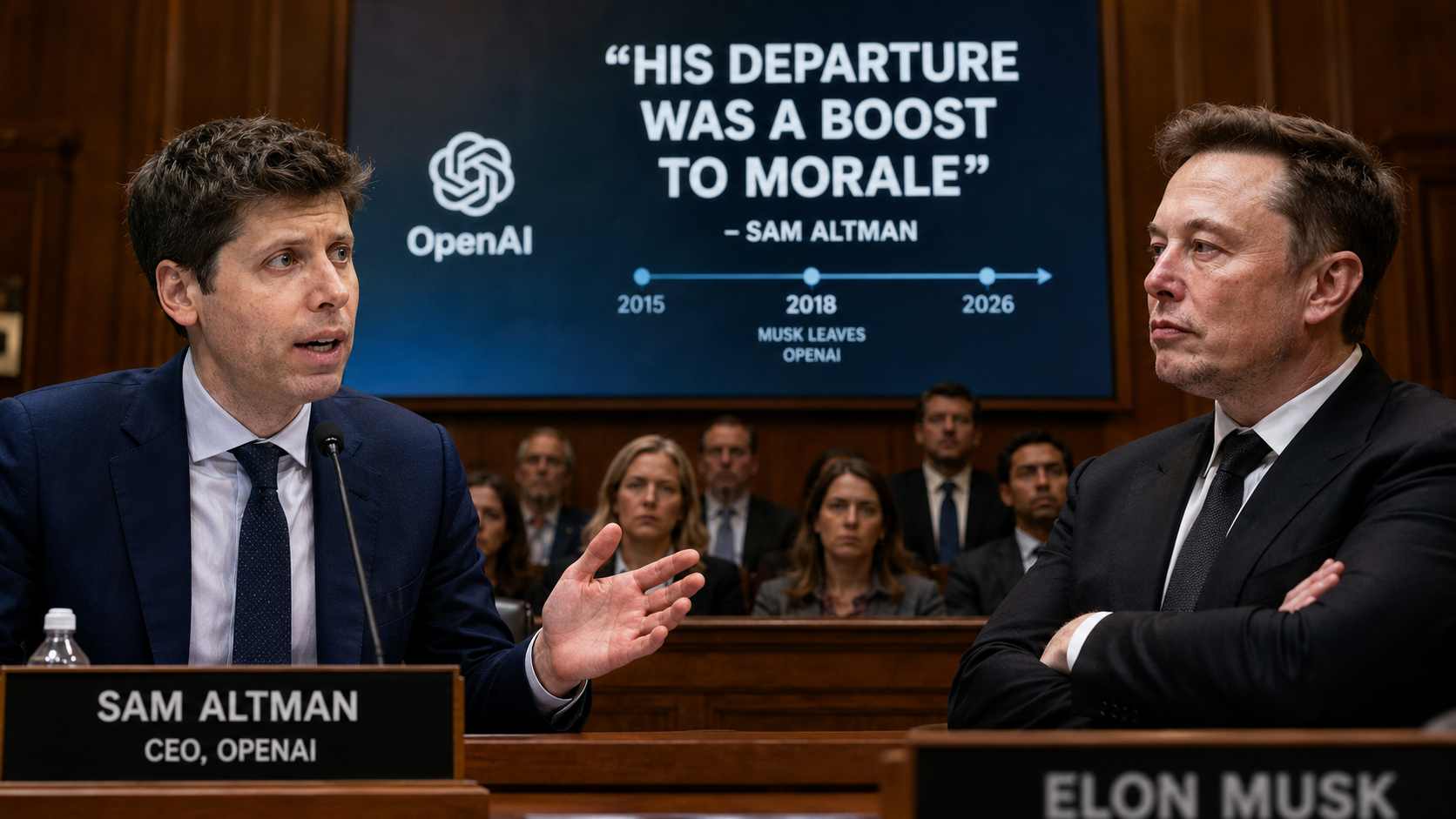 Altman retrata Musk davant del jurat: “La seva sortida va ser un impuls per a la moral d’OpenAI”