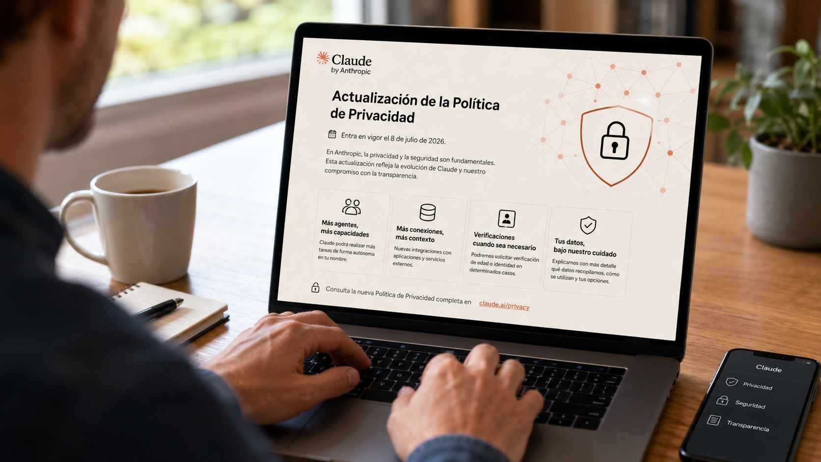 Anthropic actualitza la privacitat de Claude: més agents, més dades i noves verificacions per als usuaris