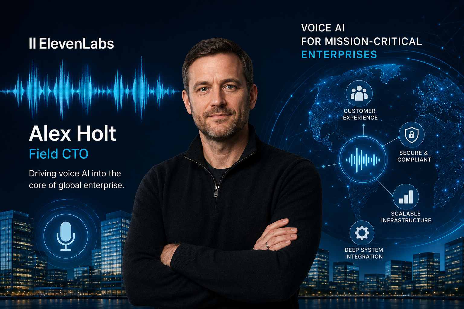 ElevenLabs fitxa Alex Holt per portar la IA de veu al cor operatiu de les grans empreses