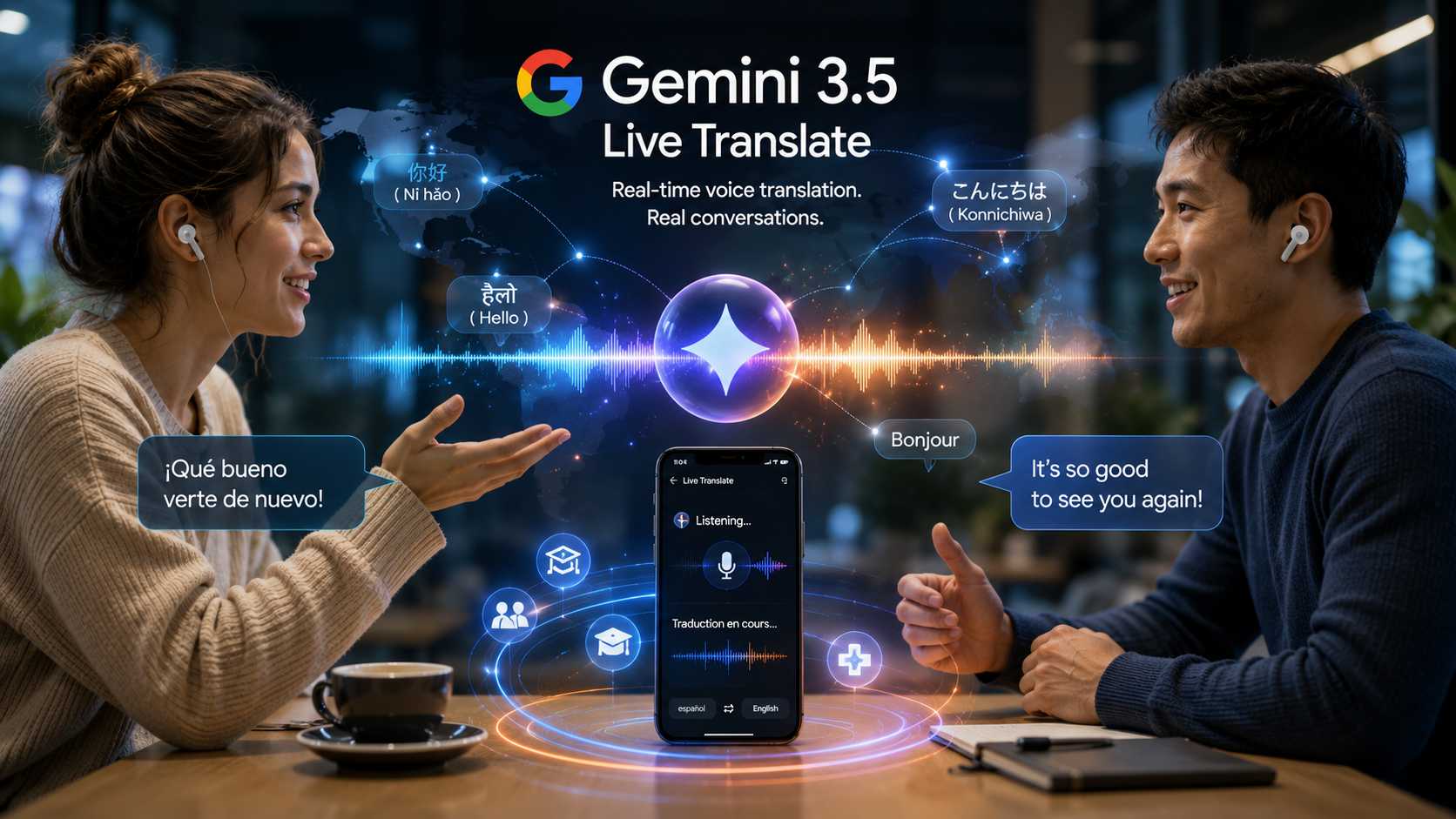 Gemini 3.5 converteix la traducció de veu en una conversa gairebé natural