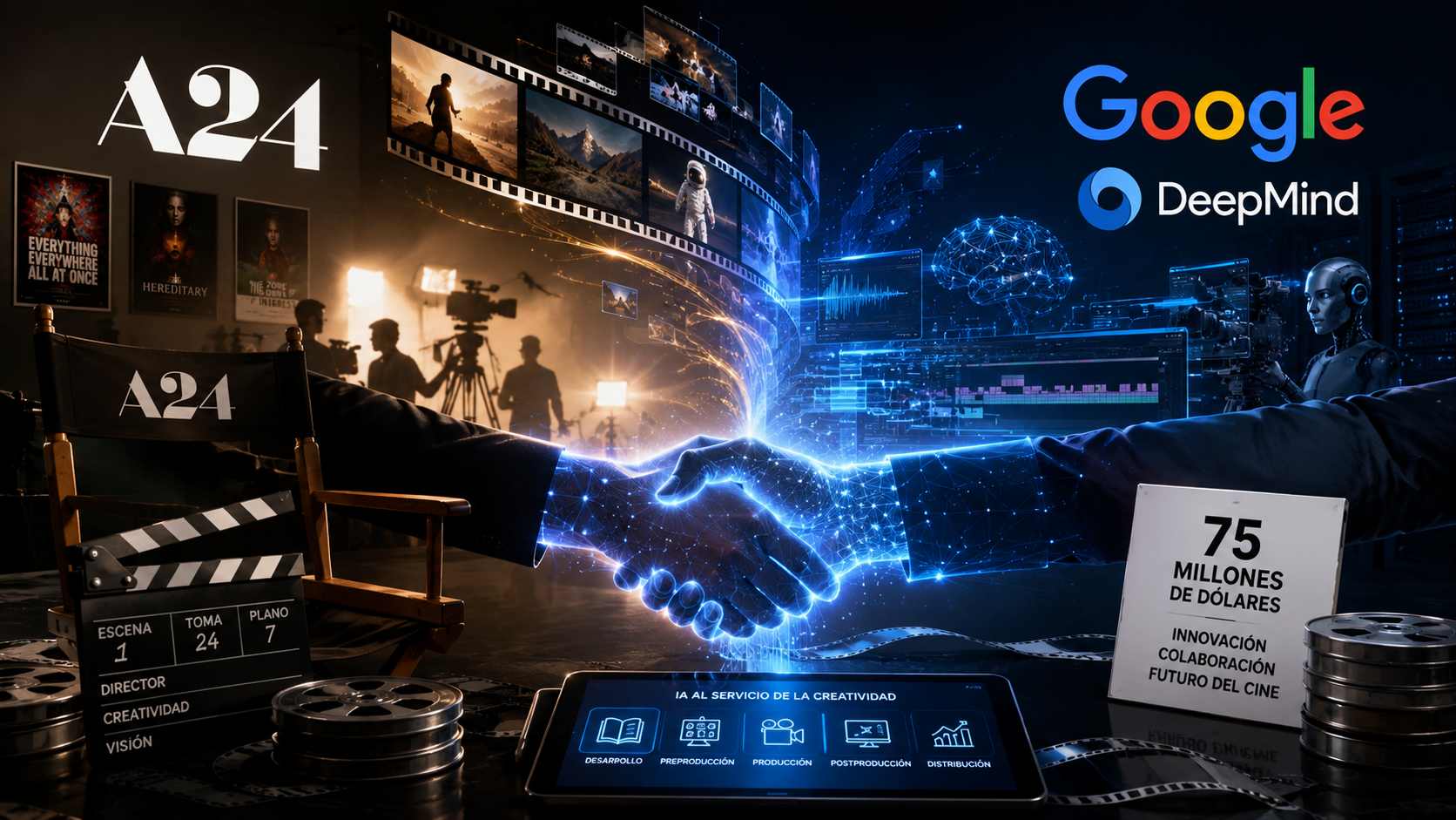 Google compra una cadira a Hollywood: 75 milions per portar la IA al cinema d’A24