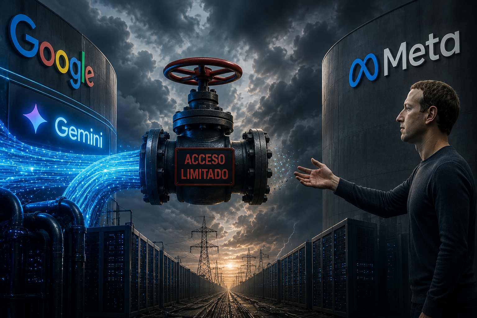 Google limita l’accés de Meta a Gemini: la IA topa amb el límit físic de la computació