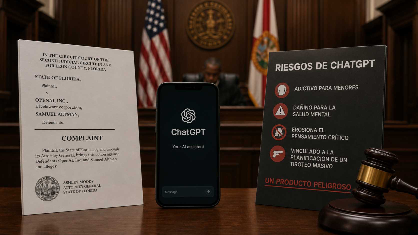 Florida porta OpenAI als tribunals i obre la primera gran batalla judicial pels danys de ChatGPT