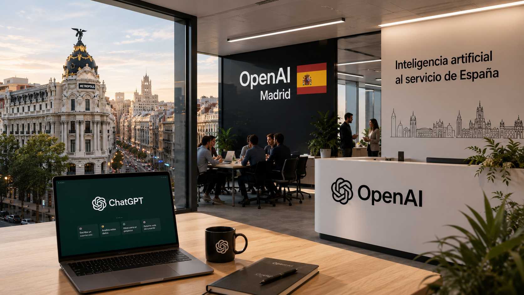 OpenAI desembarca a Madrid: ChatGPT busca entrar al cor empresarial d’Espanya. 