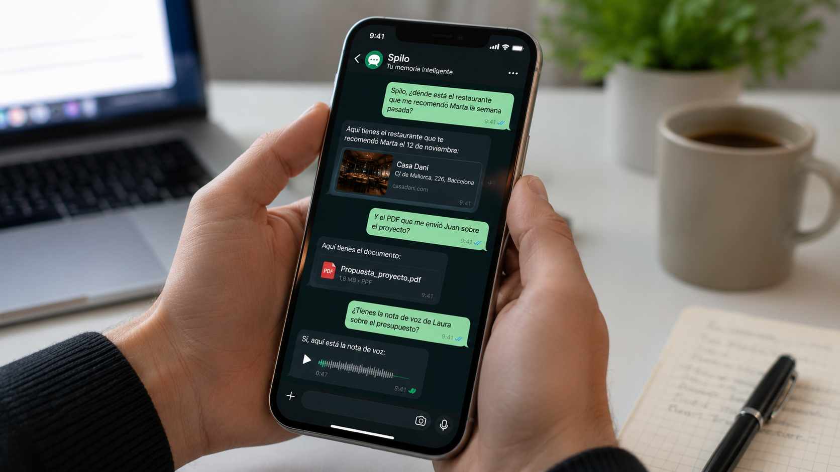 Álvaro Higes vol convertir WhatsApp en la memòria personal que tots hem intentat construir sense èxit