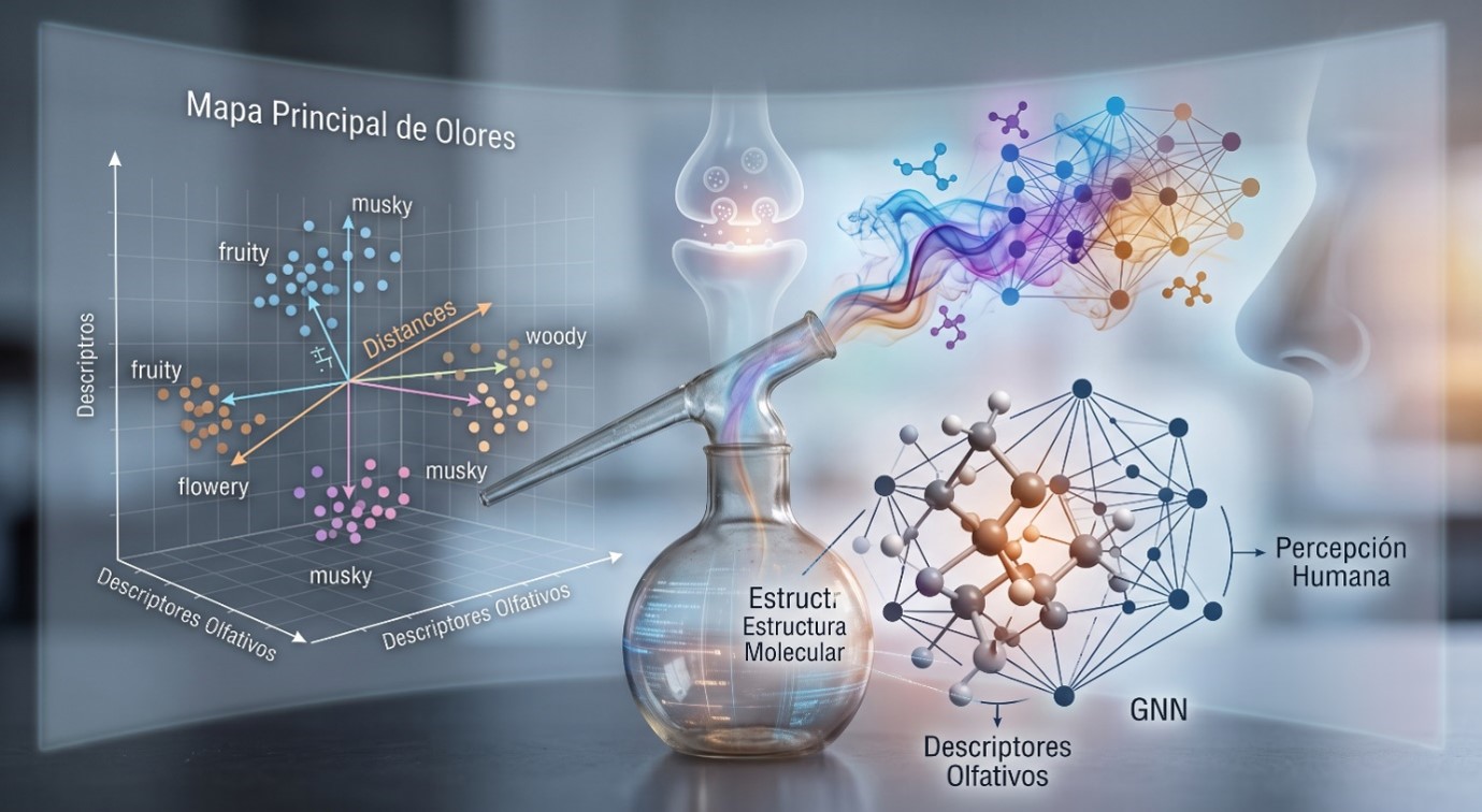 La intel·ligència artificial posa «olfacte» a la ciència: la creació del Mapa Principal d’Olors